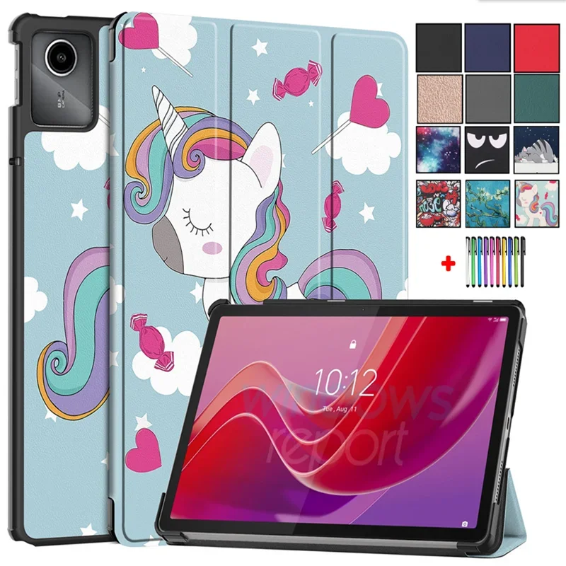 Protective Shell For Lenovo Tab M11 Case Funda 11.0inch TB330FU Tablet Flip Hard PC Back Case For  Lenovo Xiaoxin Pad 2024 Cover