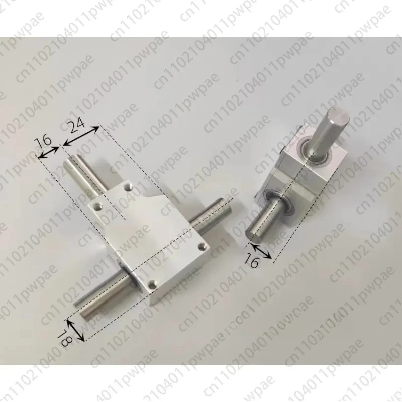 small-reduction-ratio-1-1-dual-output-shaft-12-mm-90-degree-reversing-angle-spiral-bevel-gearbox