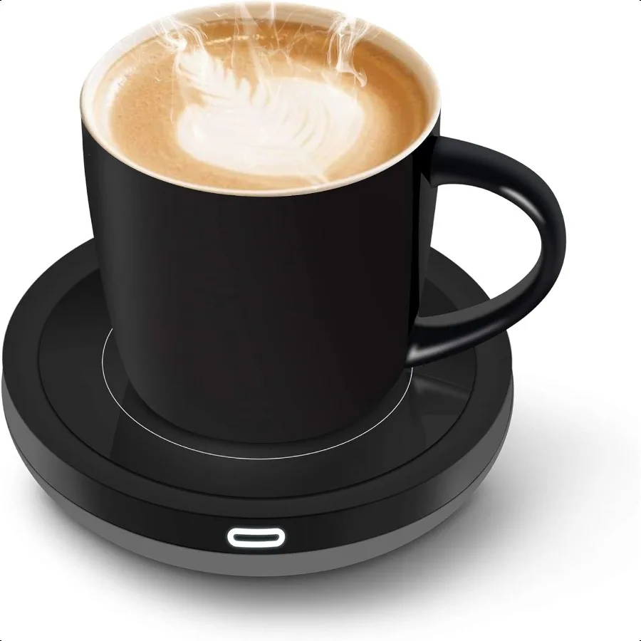 

BESTINNKITS Smart Coffee Cup Warmer Set Auto On Off Gravityinduction Mug Office Desk Use Candle Wax Cup Warmer Heating Plate Up
