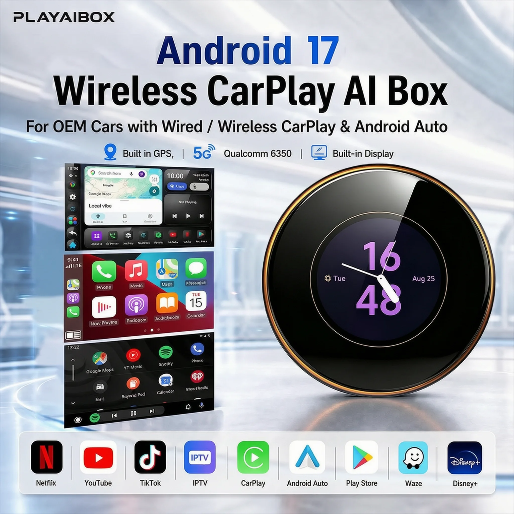 Smart Home Tv - PLAYAIBOX CarPlay TV-Box Android 17 Ultra
