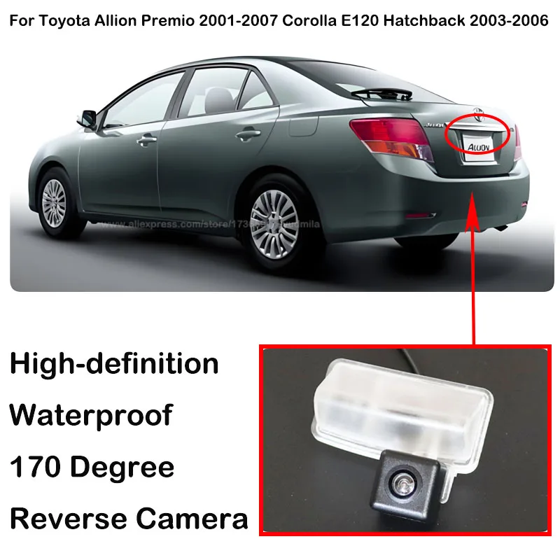 ДЛЯ Toyota Allion Premio T240 T 245 T260 T265 2001 ~ 2017 Автомобильная камера заднего вида для парковки заднего вида HD CCD ночного видения