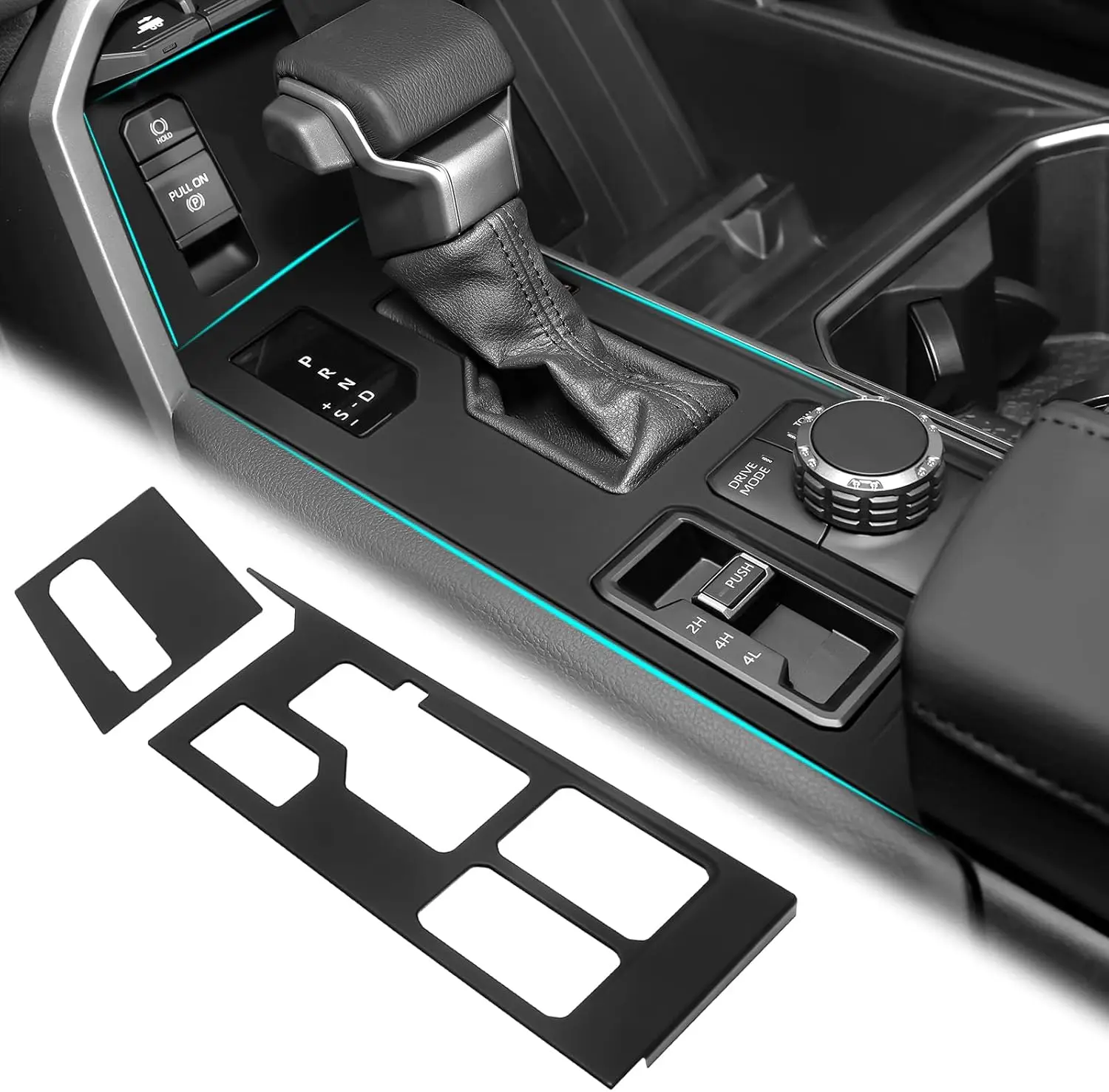 

Central Control Gear Shift Panel Trim Cover Compatible with Toyota 2022-2026 Tundra & Sequoia Accessories Center Console Cover