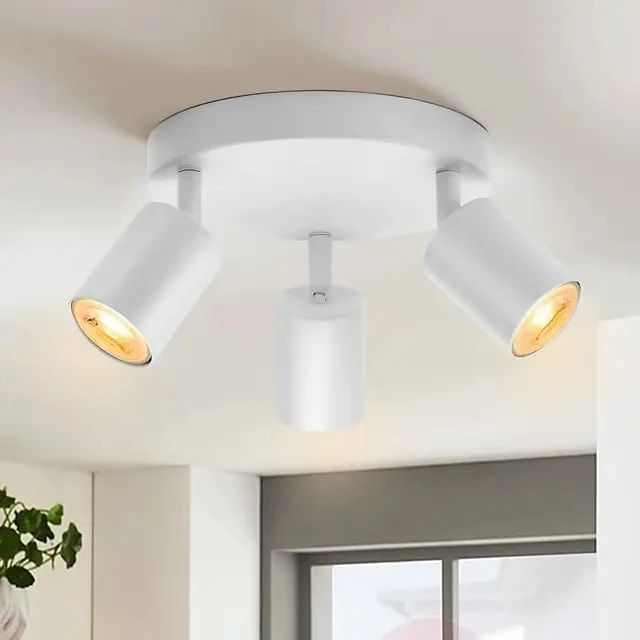 Moderne GU10 LED Studie Plafondverlichting Keukenarmaturen Eetkamer Achtergrond Decoratie Lampenkap Verstelbare Trappen Gangpad Lamp