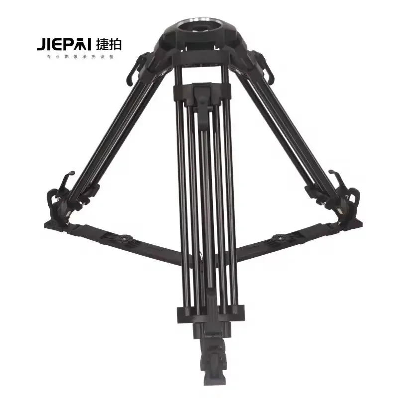 New Photographic Equipment Jiepai V25 Professional Broadcast Heavy-Duty CCTV Video Camera Tripod With 150mm Bowl
