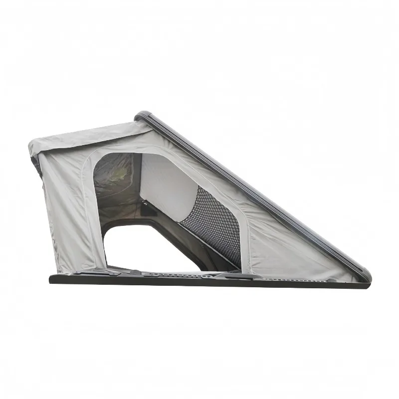 

Top aluminum alloy semi-automatic triangular tent quick-opening camping tent