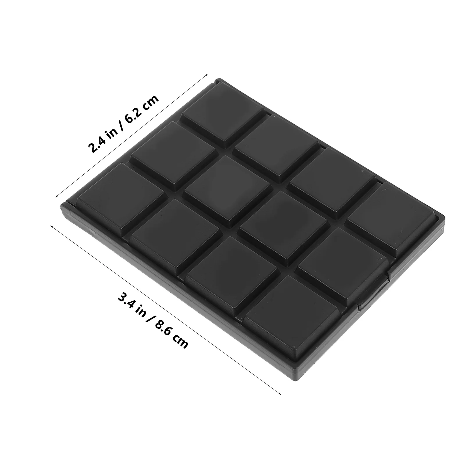 2 pçs portátil chocolate compacto bolso espelho mini espelho de maquiagem leve durável acessórios presente para mulher