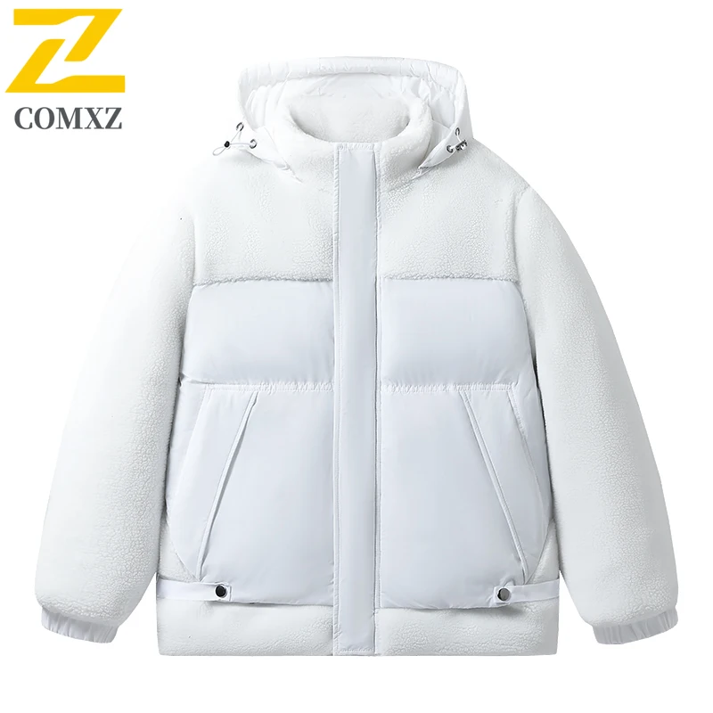 

Down Jacket 2025 New Winter Casual Fashion Hooded Wear On Both Sides Windproof Coat Outdoor Sports Thermal Lightweight Parkas