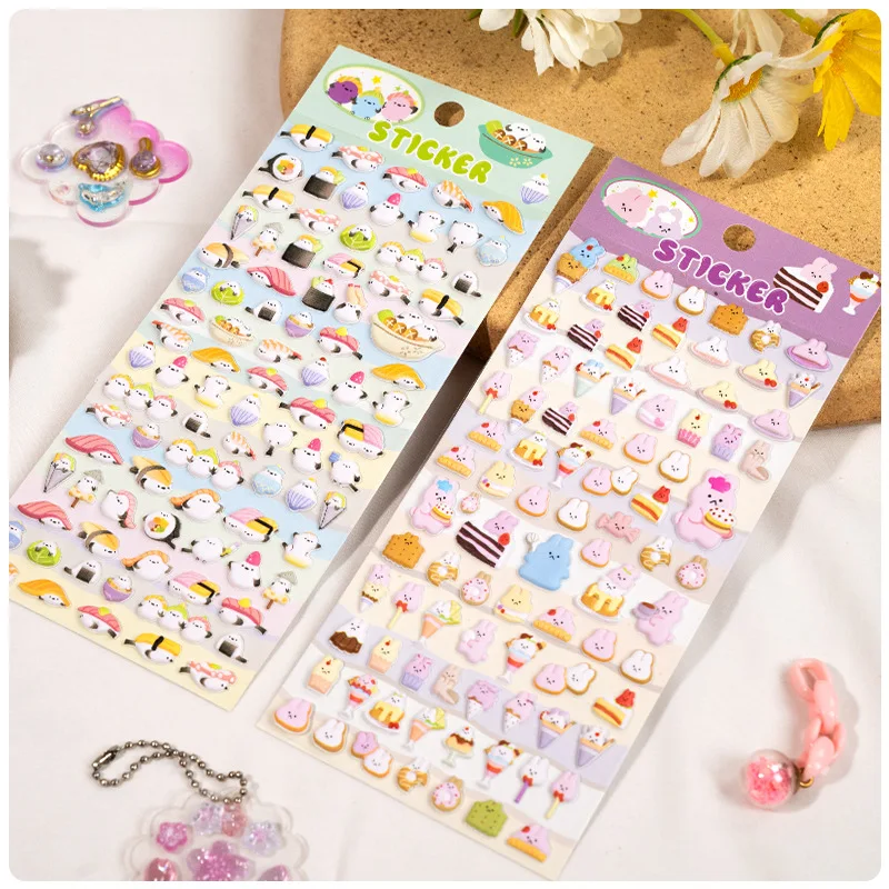 Ins Korean Cartoon Bubble Stickers Three-dimensional Sponge Stickers Diary Hand Account Stickers Decoration