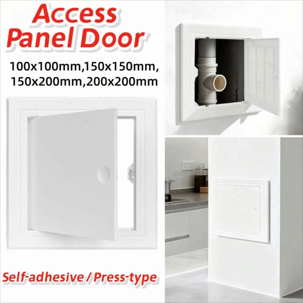 New Self-adhesive Access Panel Door Press-type Plastic Inspection Hole White Access Hatch Cover Doors Wall Ceiling