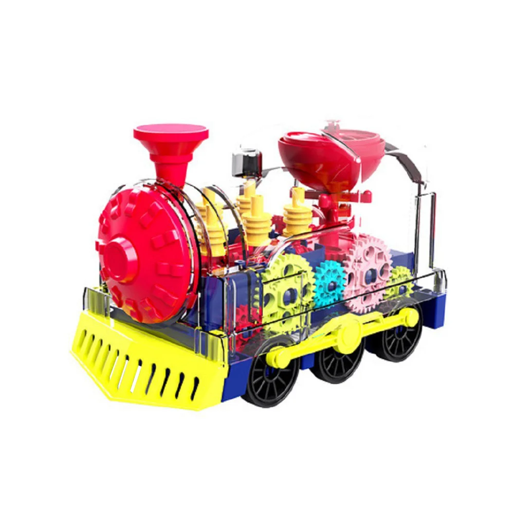 Train électrique pour enfants, lumières clignotantes en plastique de qualité supérieure, Simulation sonore, fonction mobile, jeu d'éducation précoce