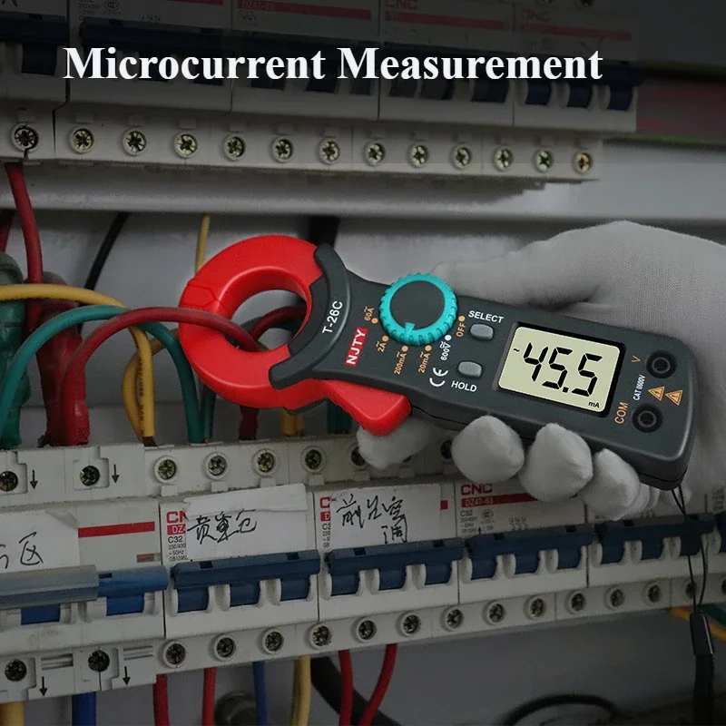 T-26C Current Clamp Meter Milliamp Clamp Leakage Ammeter High Precision Clamp Ammeter Small