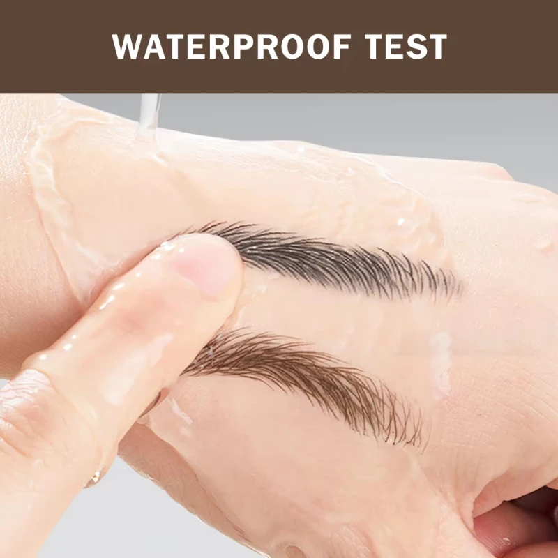 Lápiz de cejas 4D de larga duración, multihorquillas, punta de lápiz líquido, boceto fino, tatuaje líquido, maquillaje preciso resistente al agua