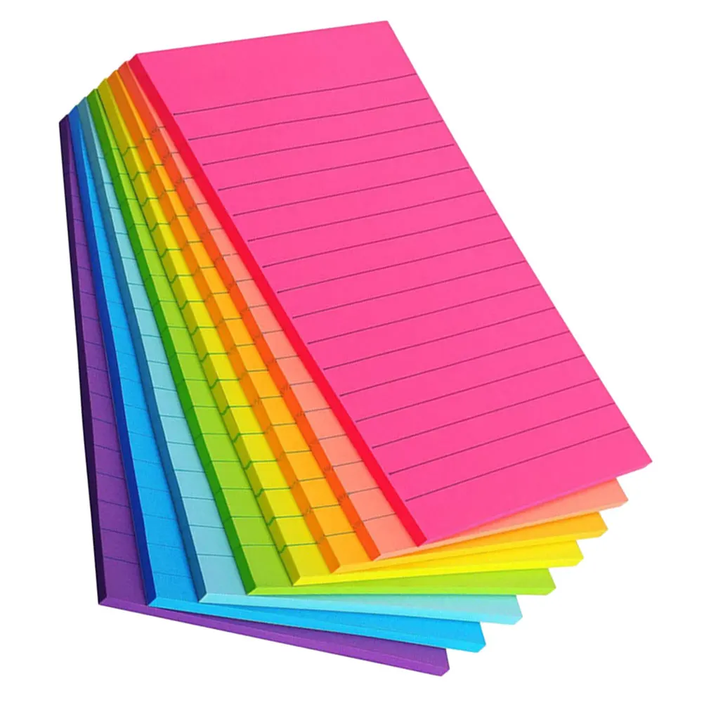 

8Pcs Self Adhesive Small Memo Pads Practical Smooth Writing Portable Note Pads for School Office Home