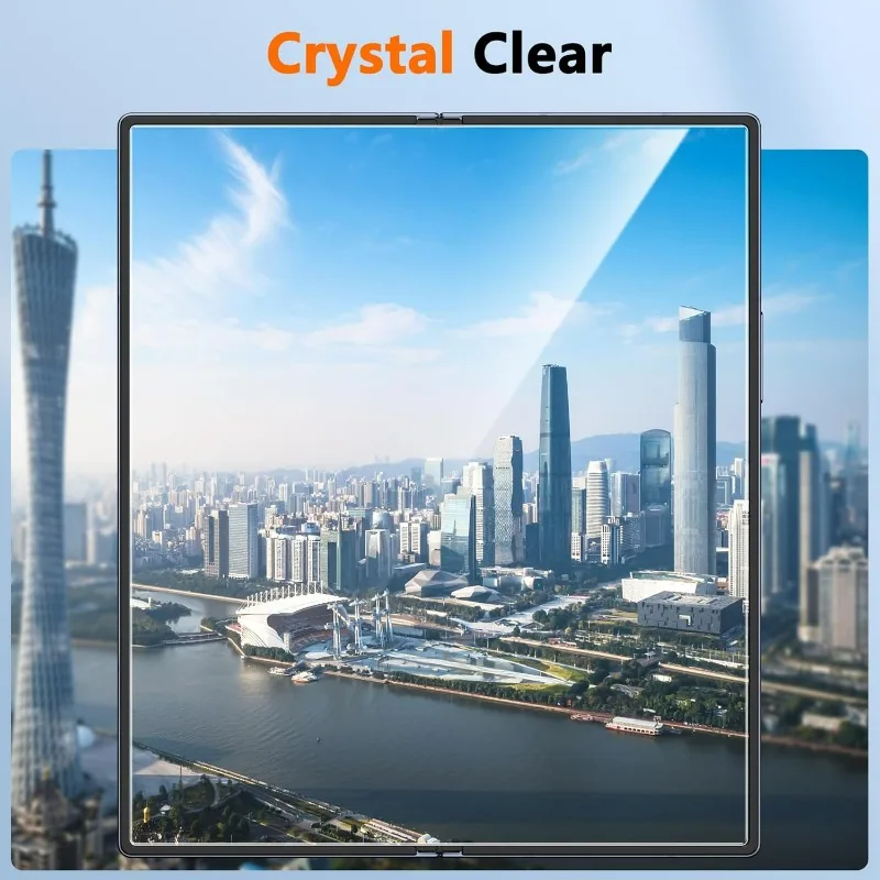 Juego de películas de hidrogel 9 en 1 para Samsung Galaxy Z Fold 7, Protector de pantalla frontal, parte trasera, película protectora suave transparente HD antiarañazos