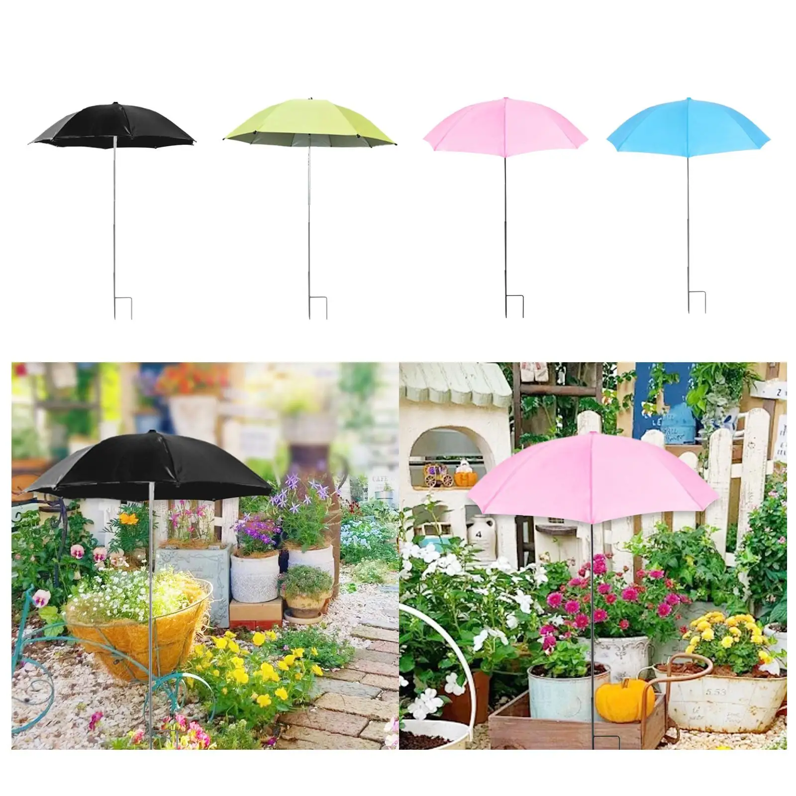 Plant Umbrella for Outdoor Plants Decorative Plant Shade Cover Canopy Multifunctional Easy Setup Garden Umbrella for Backyard