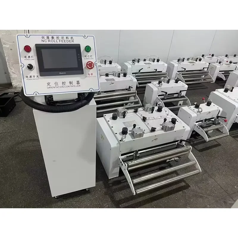 Automatic NC Servo Feeder for Metal Stamping Production Line Pneumatic Servo Roller Feeding Equipment Coil Feeder Qiaosen