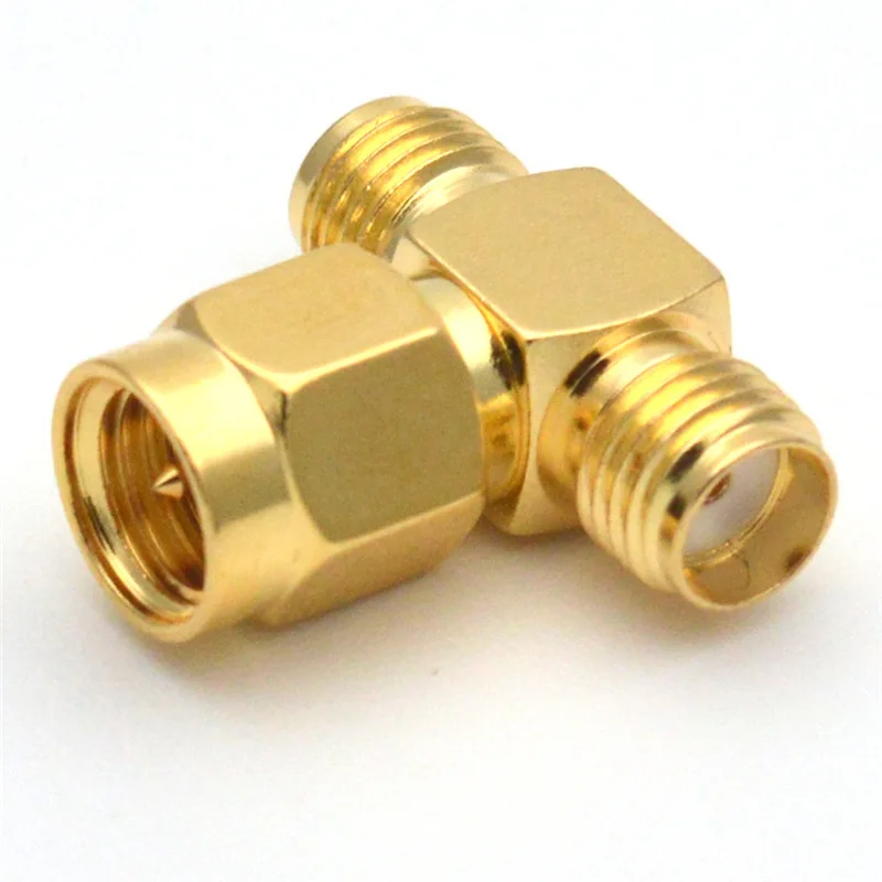 SMA 3 Way Adapter SMA Male to Dual 2 SMA Female Splitter \