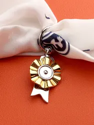 Hebilla de bufanda dorada de diseñador clásico para mujer, accesorios de Chal, joyería de plata, bufandas, anillos, Clip, regalo de Navidad