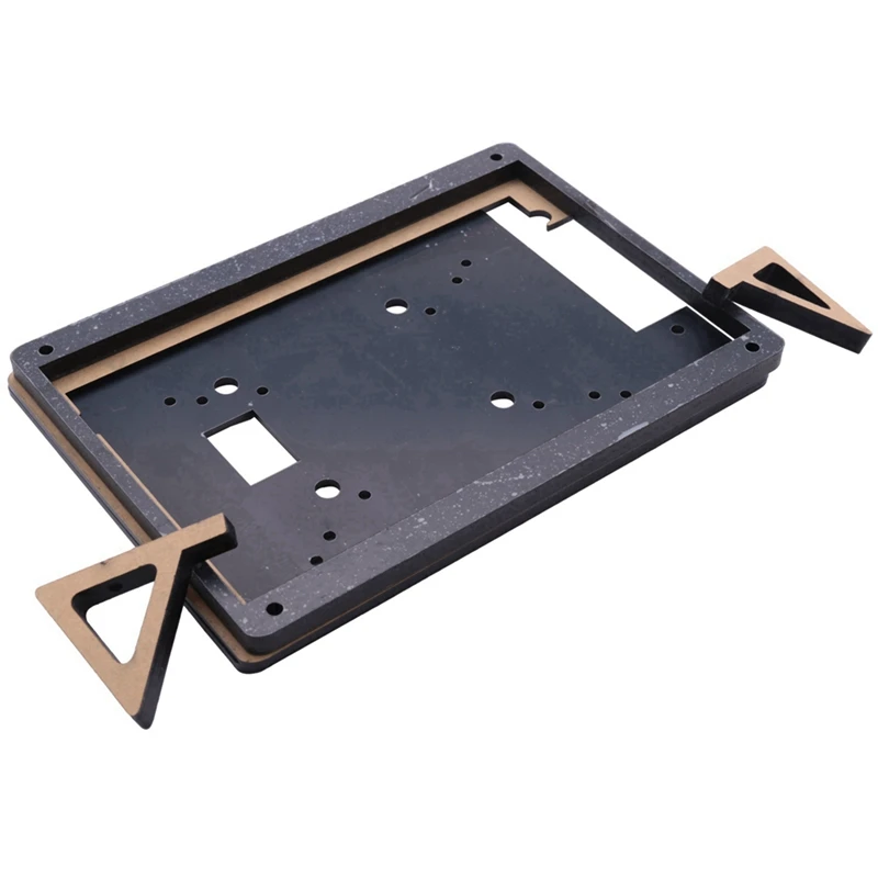 Monitor LCD, suporte de suporte para Raspberry Pi 3, suporte de caixa acrílica, preto, 7 ", 3pcs