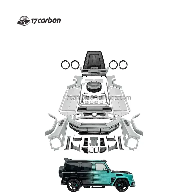 Auto Parts Carbon Fiber Upgrade MSY Style Wide Body Kit for Mercedes-Benz G63 G500 G550 G350 P920 Models