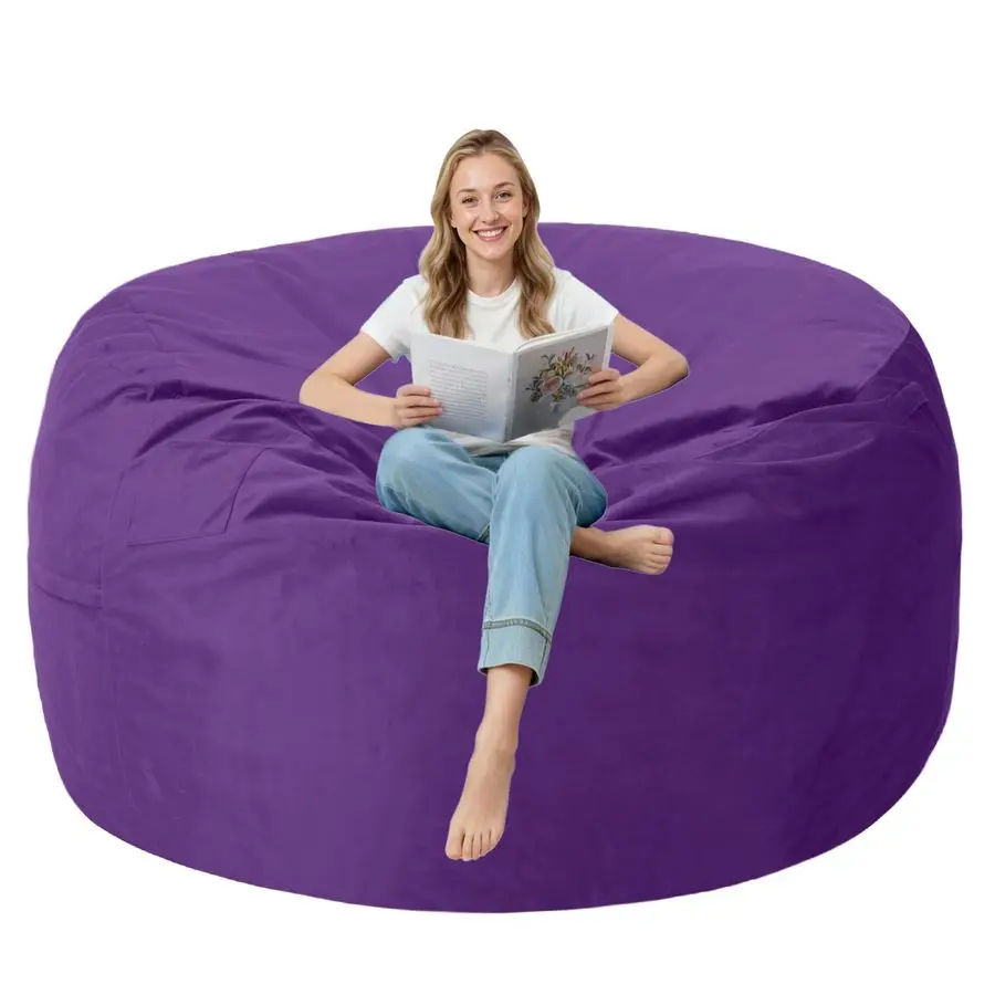 

Кресло-мешок с ультрамягким бархатным чехлом, диван-мешок с эффектом памяти, кресла-мешок с большой размерной ленивый диван для общежития