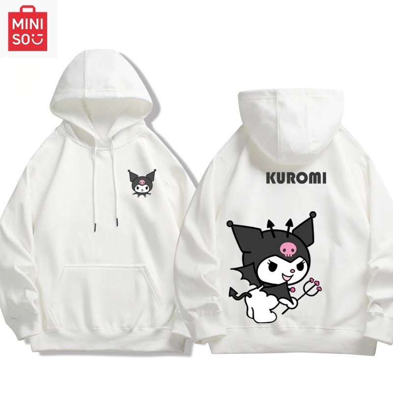 

Miniso Collaborates с Sanrio Kuromi Meletti для создания толстовки с капюшоном для пар для мужчин, женщин, подростков, весной и осенью
