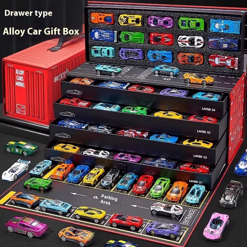 

Kids Alloy Puzzle Car Set - Mini Racing Model with Parking Lot Interactive Boys Toy Perfect Christmas Gift High Quality In Stock
