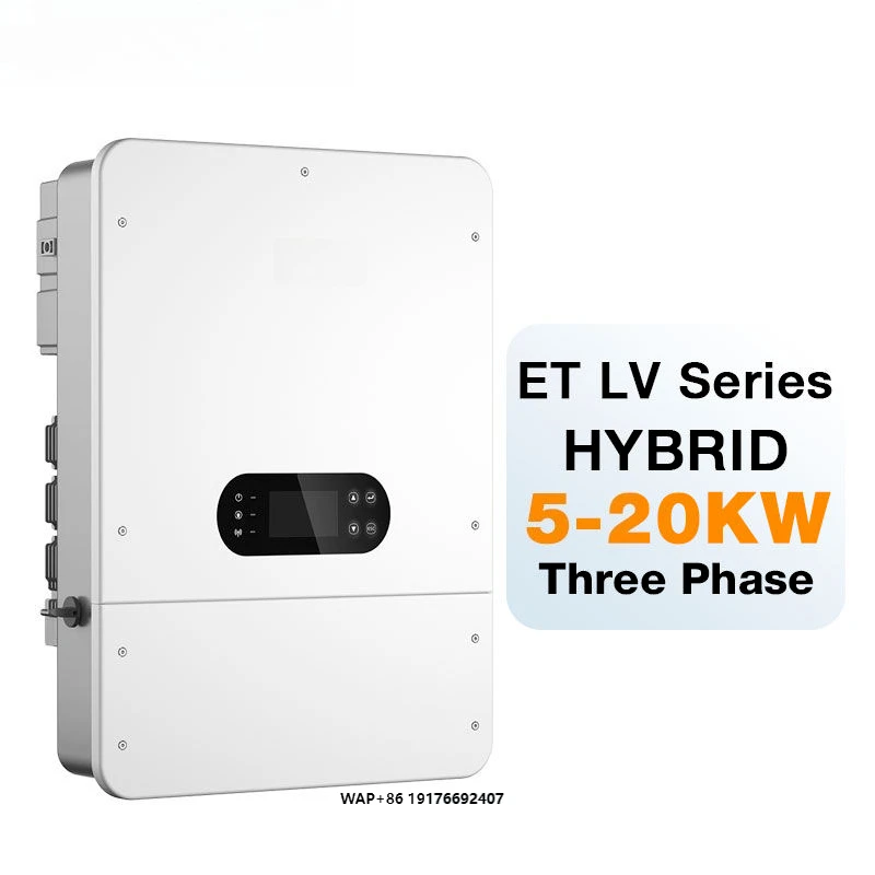 

Goodwe Good Price Power Solar System 10 Kw 20kw 15kw Hybrid Low Voltage Storage Inverter to Resale GW5-20KET-L-G10