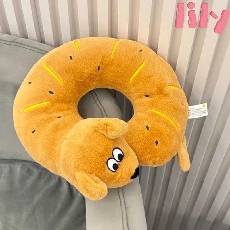 

Plush Toy Fluffy Dog Neck Pillow Cute Doll Pillow Girl Doll Pillow Cotton Filling Accompanying Doll Delicate And Soft Gift