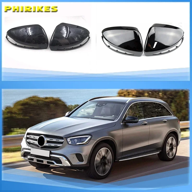 

Black Side Mirror Caps For Mercedes Benz W205 W222 W213 W238 X205 X253 C217 W463 C253 W253 Cover C S GLC E G Class AMG replace