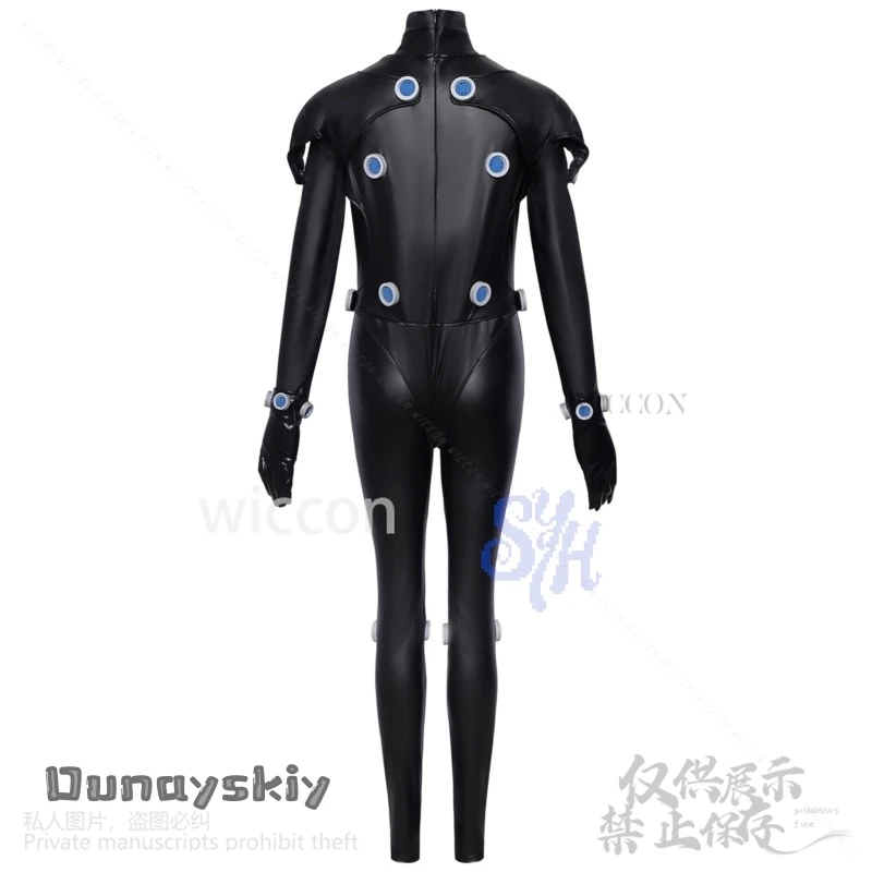 Anime KANTZ Cosplay Reika Shimohira Kostüm Sexy Schwarz Goth Punk Overall Latex Body Y2K Halloween Weihnachten Cos Disguise