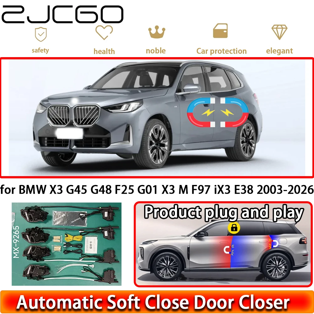 

for BMW X3 G45 G48 F25 G01 X3 M F97 iX3 E38 2003-2026 Soft Close Door Kit Power Closing Latch System Auto Pull Door Easy Close