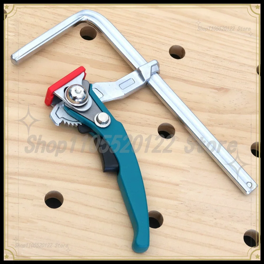 Woodworking Quick Ratchet Track Clamp, Fast-Acting Guide Rail Clamp for Track Saw