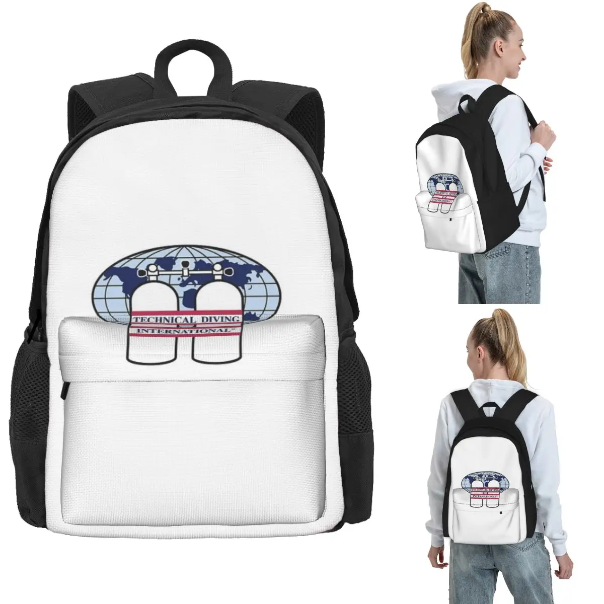 Scuba Diving Dive Diver Sea Snorkeling SportsBackpack Hot Sale Daypack Large Capacity Kids BookBag School Bag