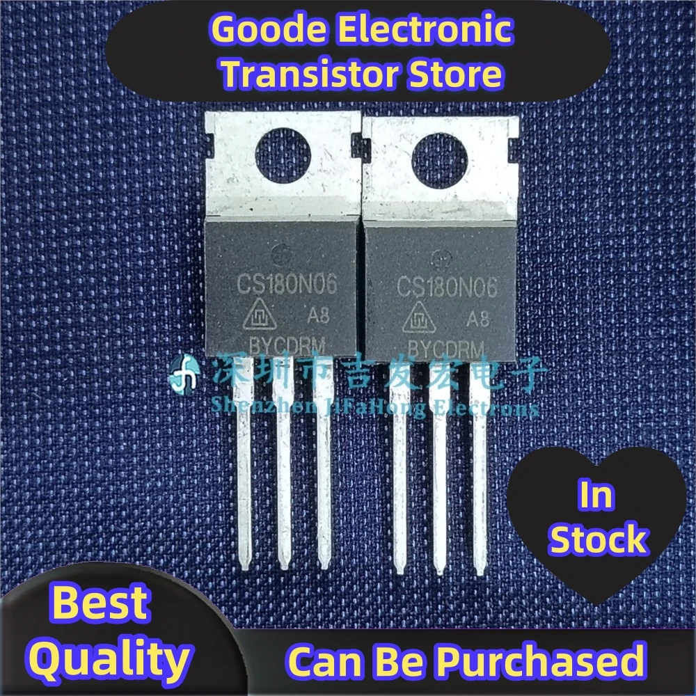 10PCS CS180N06A8 CS180N06  TO-220 MOS 180A60V Best Quality   Can Be Purchased