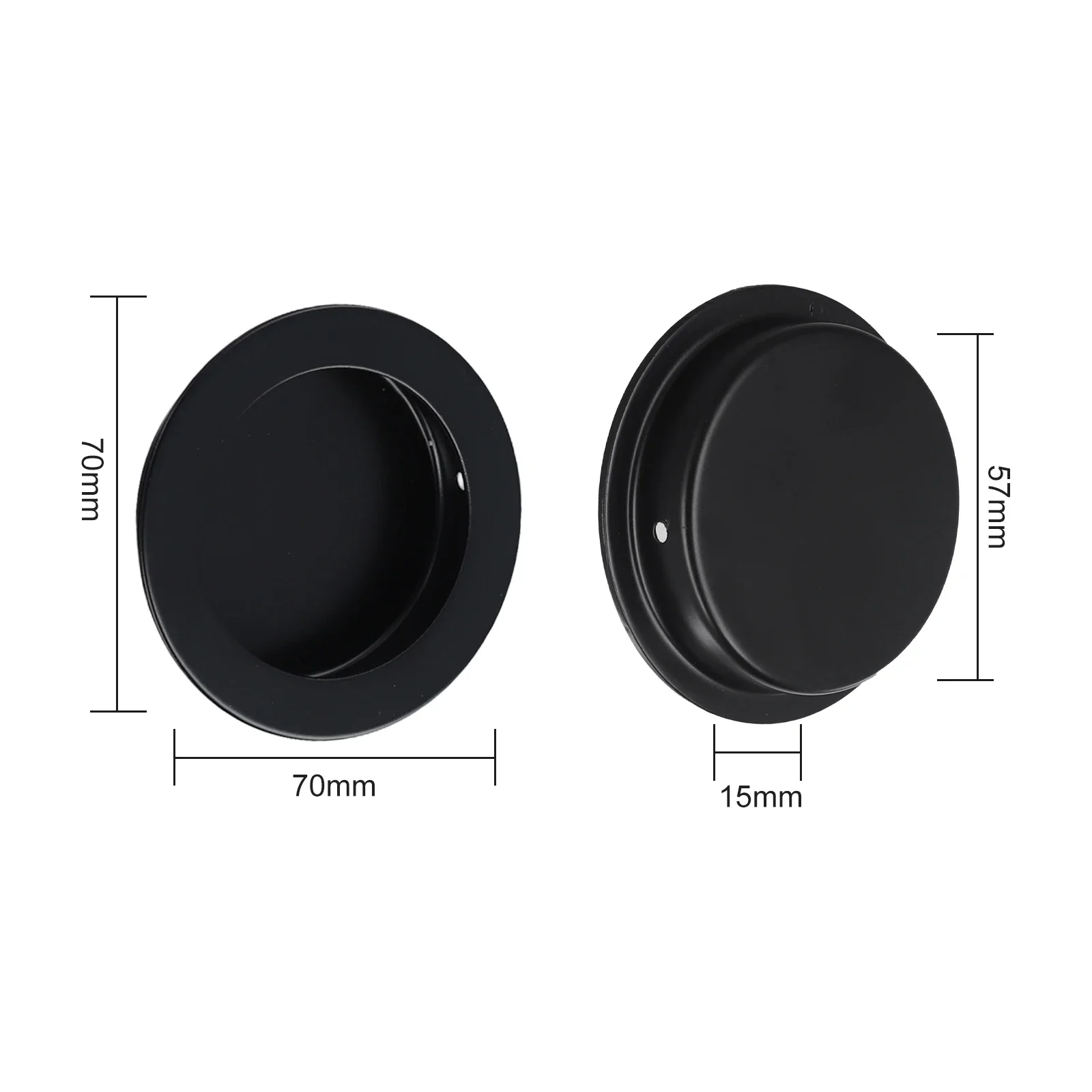 

Круглая утопленная дверная ручка, карманная ручка из нержавеющей стали премиум-класса для приложений в фермерском доме и шкафа, простая установка