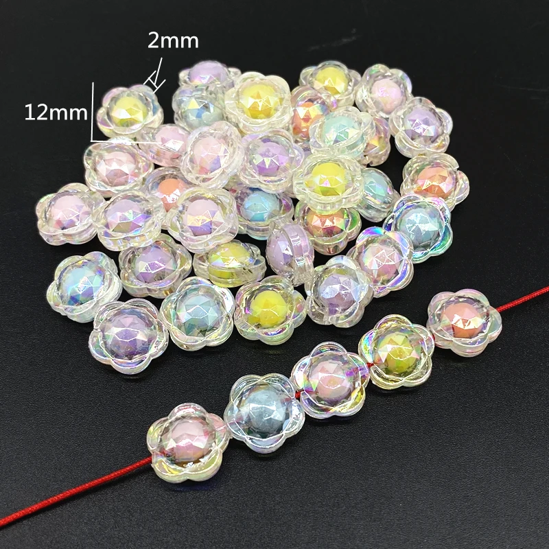 20 pcs AB Color Heart Acrylic Beads Star Shape  Charms Bracelet Necklace  For Jewelry Making DIY Accessories #ZZ04