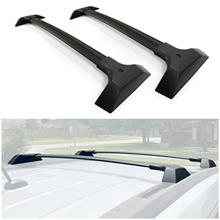 

Aluminum Roof Rack Cross Bars Compatible with 2009-2017 Chevy Traverse Top Rail Luggage Cargo Carrier 1 Pair Black Lightweight