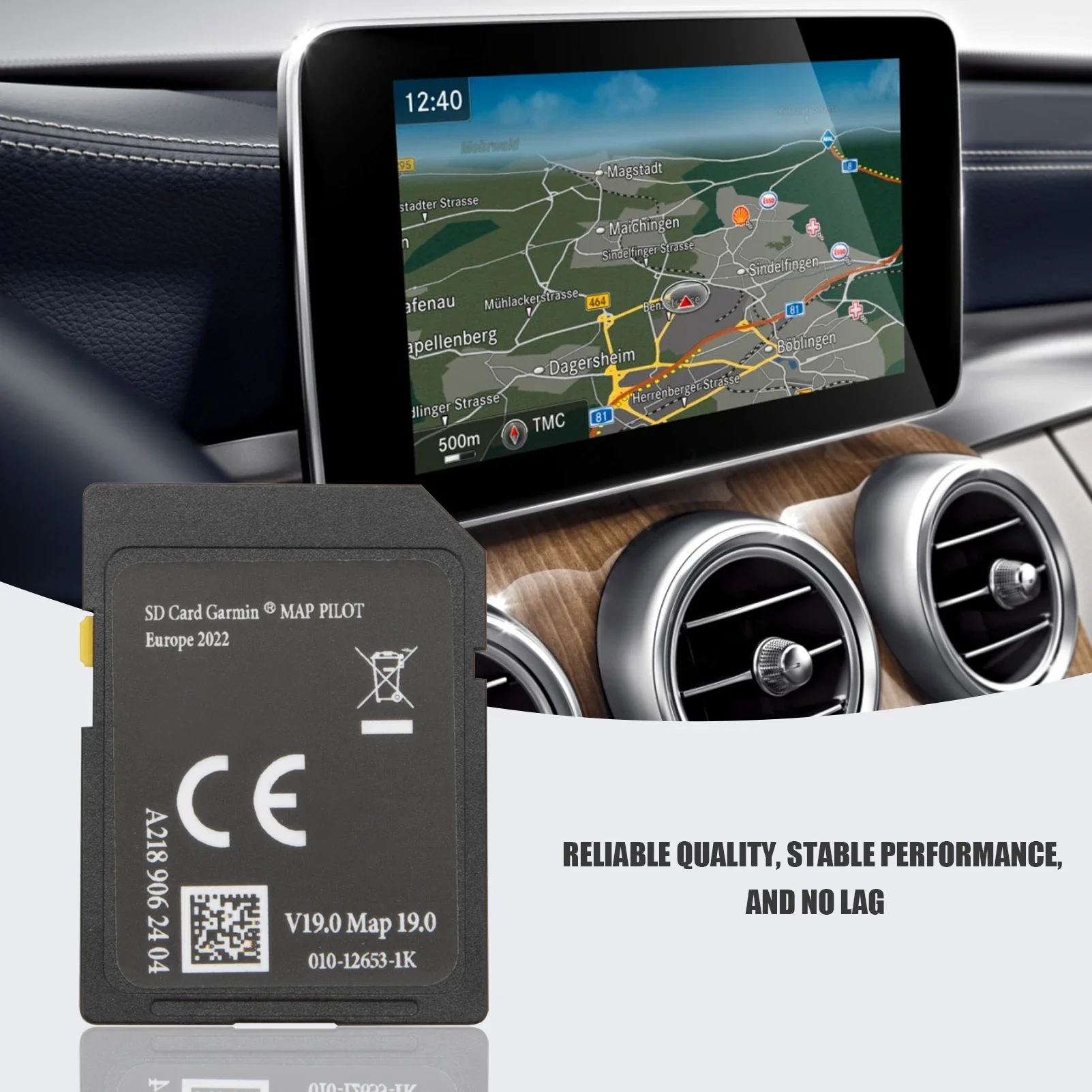 بطاقة GPS SD لمرسيدس بنز ، Garmin Map Pilot Star1 v17 Navigation-من أوروبا ، A2189062404