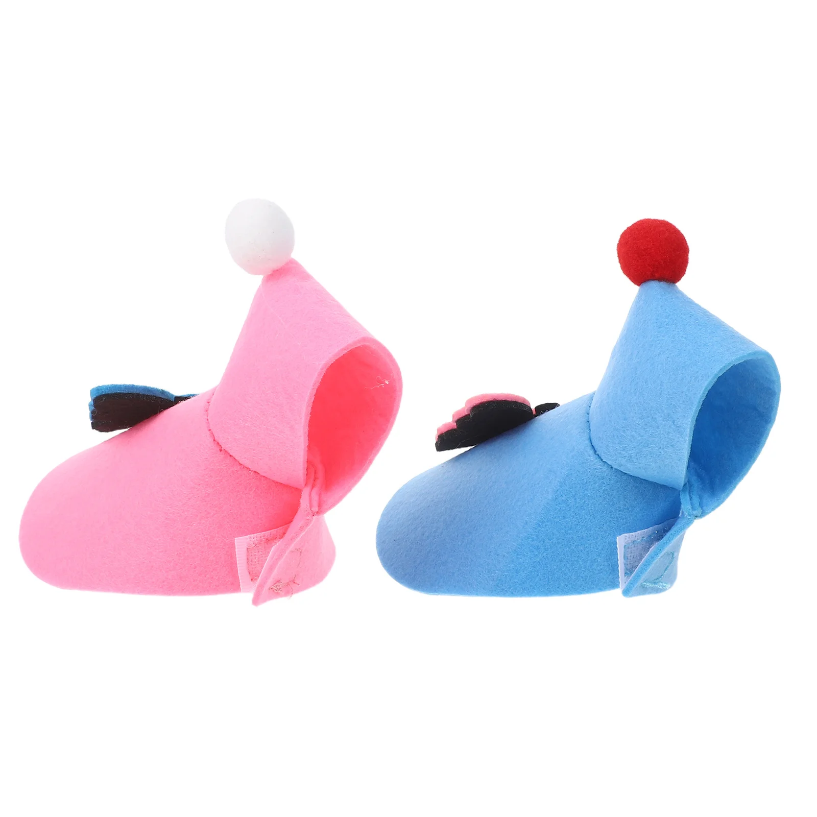 

2Pcs Christmas Parrot Cape Warm Felt Bird Winter Wear Adjustable Cozy Outfit for Cockatiels Budgies Small Birds Outdoor Holiday