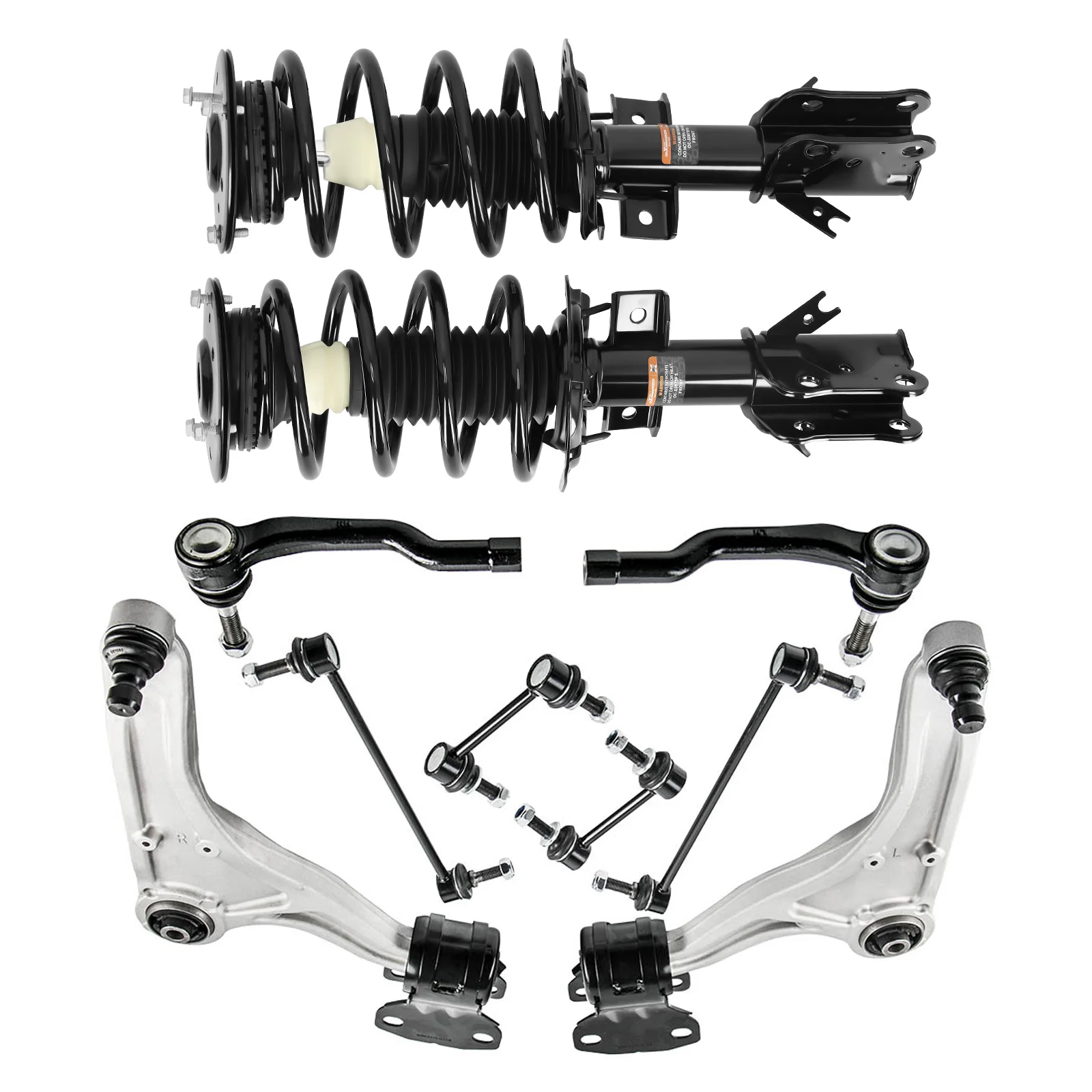 

10x Front Complete Struts Control Arms Kit for Ford Fusion FWD 2013-2020 172638 172638 92140446 HG9Z18124AT