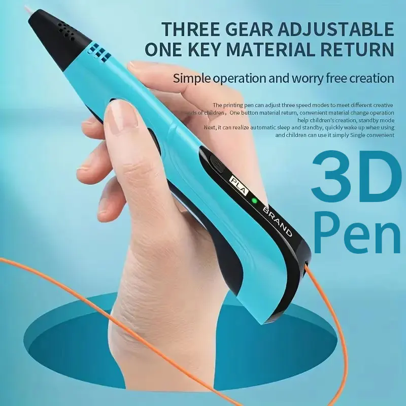 

Original 3D Printing Pen 3D Three-dimensional Painting Brush Children's Birthday Christmas Gift DIY Toys Gifts filament