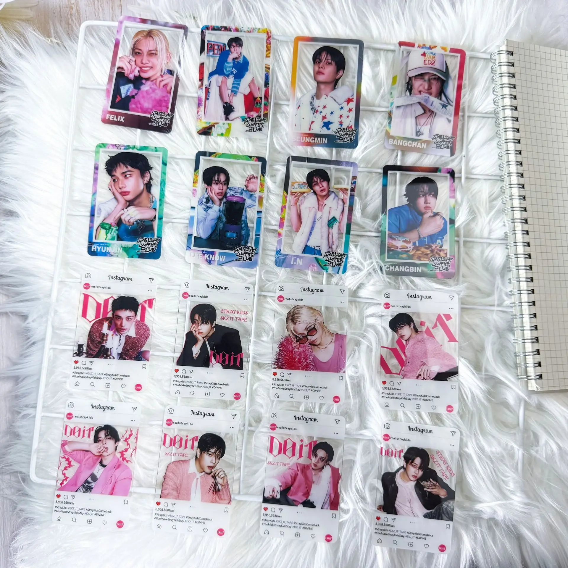 SKZOO Stray Kids NOUVEAU mini album KPOP DO IT carte transparente, petite carte à collectionner en PVC, STAY, collection de fans, cadeau de vacances, cadeau