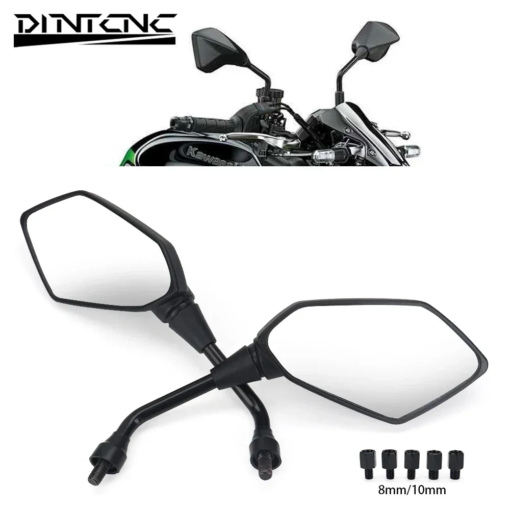 

Motorcycle Motorbike Scooters Left Right Side Mirror 8MM 10MM screw Universal For Z900 Z800 Z650 MT07 MT09 MT10 GSXS1000 GSXS950