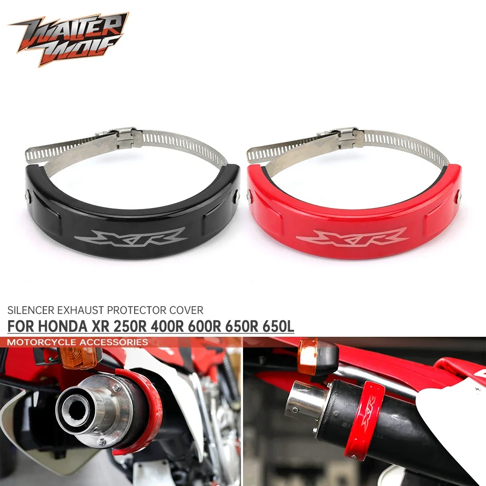 

Motocross Silencer Round Exhaust Protector Can Cover For HONDA XR400R XR600R XR650R XR650L XR 400R 650R 650L 600R 125L 150L 230