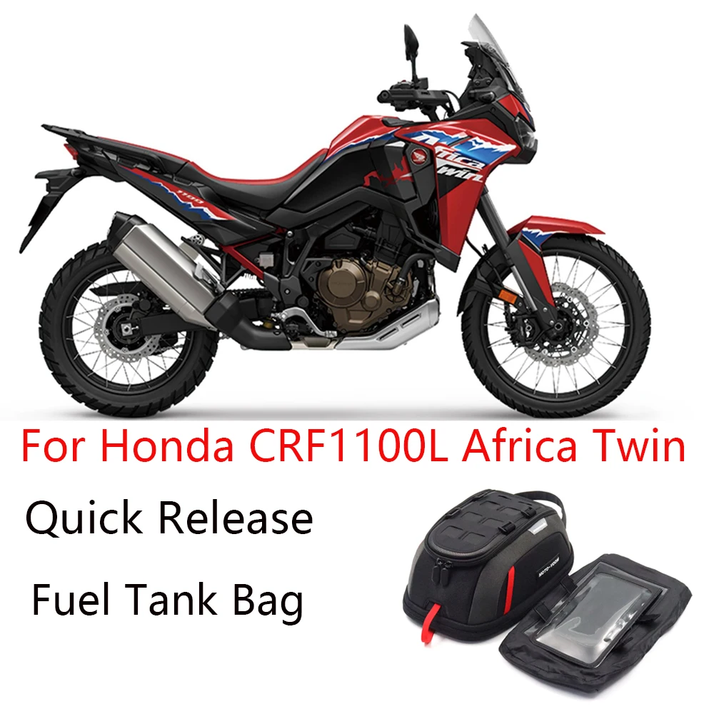 

2019-2025 CRF1000L Africa Twin Adventure Fuel Tank Bag For Honda CRF 1000L Africa Twin Quick Release Tank Bag Magnetic Tank Bag