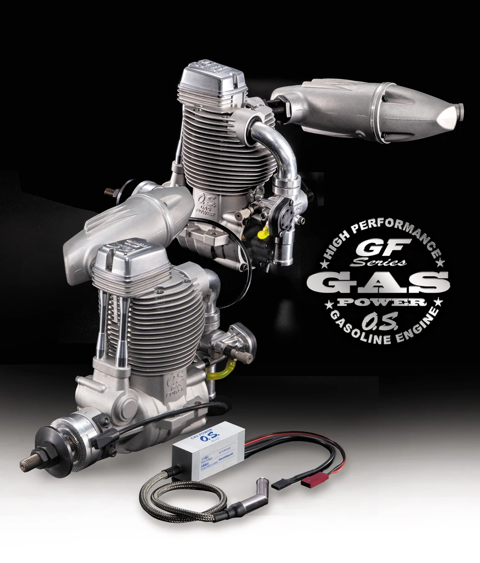 OS GF30 II 30cc 4-Stroke Gas Engine, New Version with Muffler for RC Aircraft