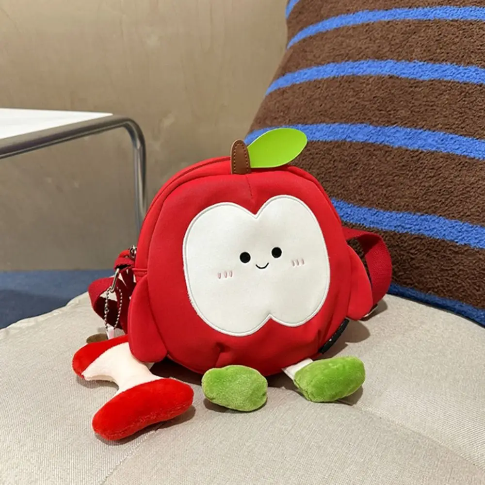 حقيبة كتف نايلون جديدة لون جديد حقيبة ظهر ذات سعة كبيرة على شكل أبل حقيبة كاجوال للنساء #5