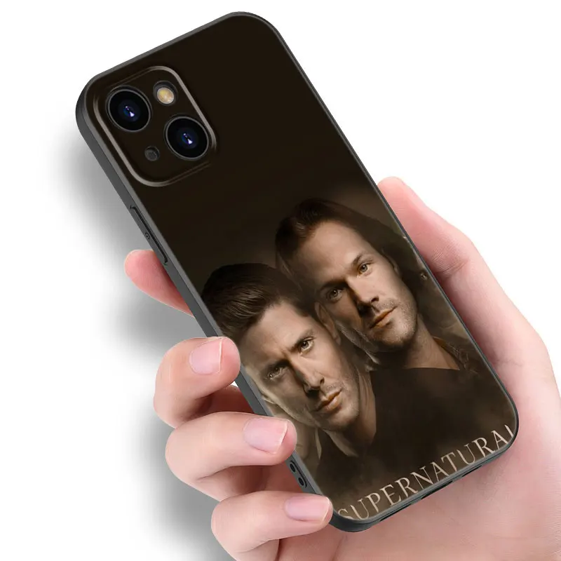 Supernatural Phone Case For Apple iPhone 12 13 Mini 11 14 15 Pro Max 7 8 Plus X XR XS SE 2020 2022 Black Silicone Case