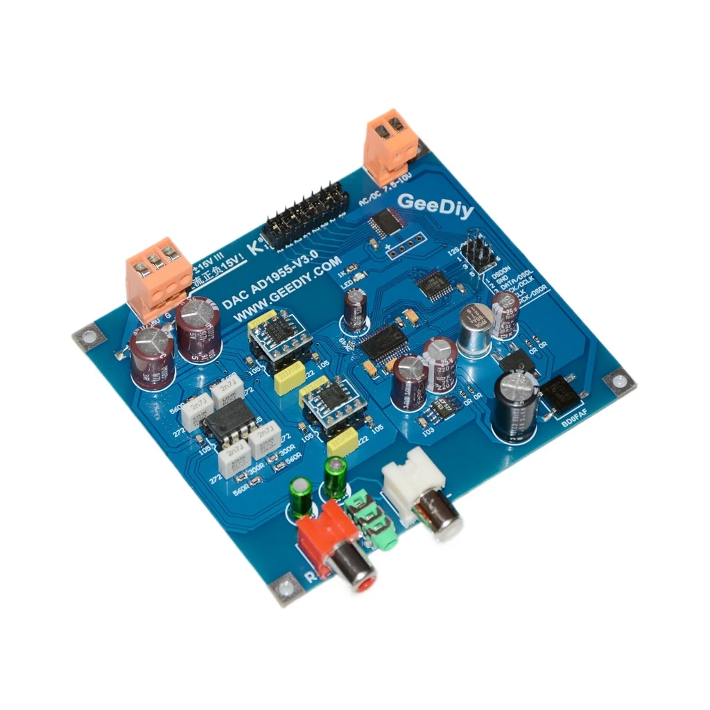 Placa do decodificador do áudio AD1955, placa do DAC LM4562NA * 1 + 5534*4 OP AMP I2S DSD entrada 24Bit 192K DSD64 DSD128, novo